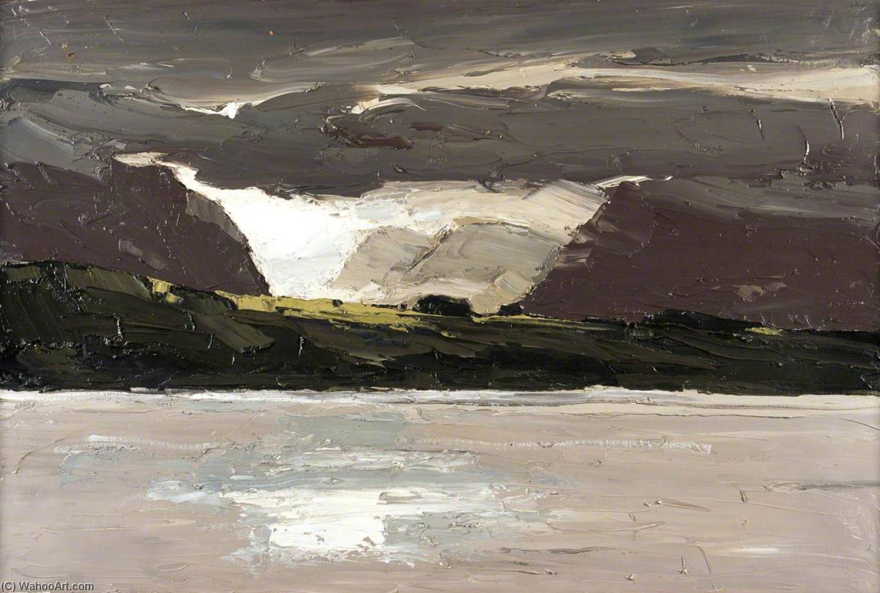 Wikioo.org - The Encyclopedia of Fine Arts - Painting, Artwork by John Kyffin Williams - Across the Water