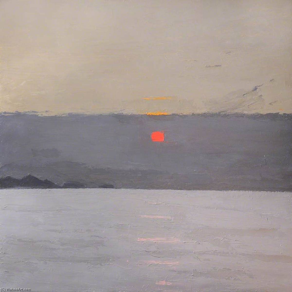 Wikioo.org - The Encyclopedia of Fine Arts - Painting, Artwork by John Kyffin Williams - Sunset