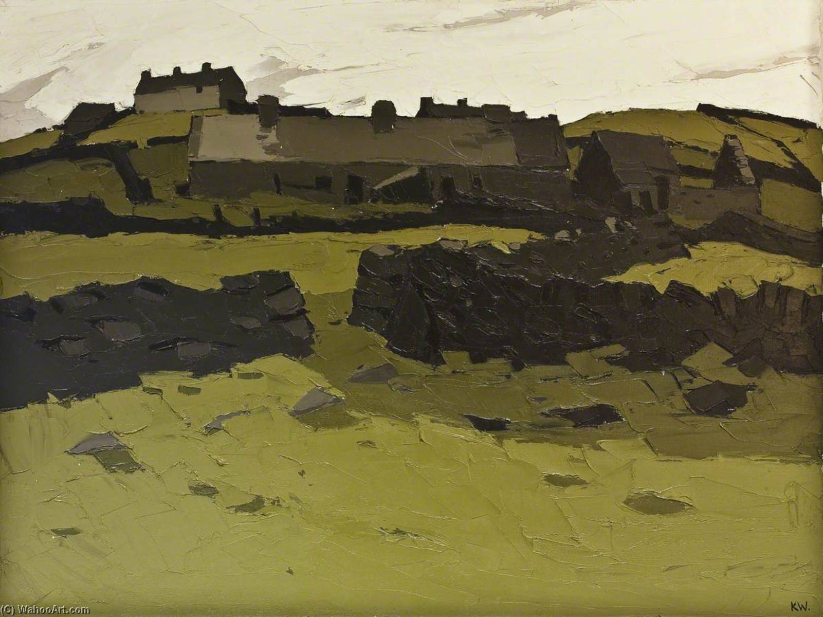 Wikioo.org - The Encyclopedia of Fine Arts - Painting, Artwork by John Kyffin Williams - Llandonna