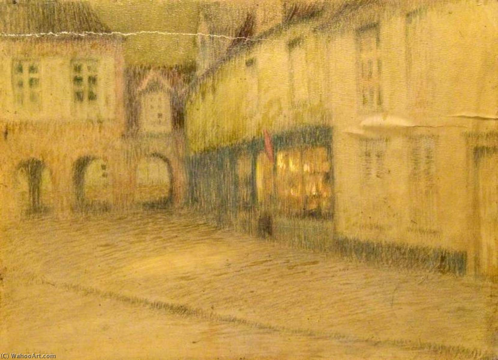 WikiOO.org - Encyclopedia of Fine Arts - Maalaus, taideteos Henri Eugène Augustin Le Sidaner - The Lighted Window