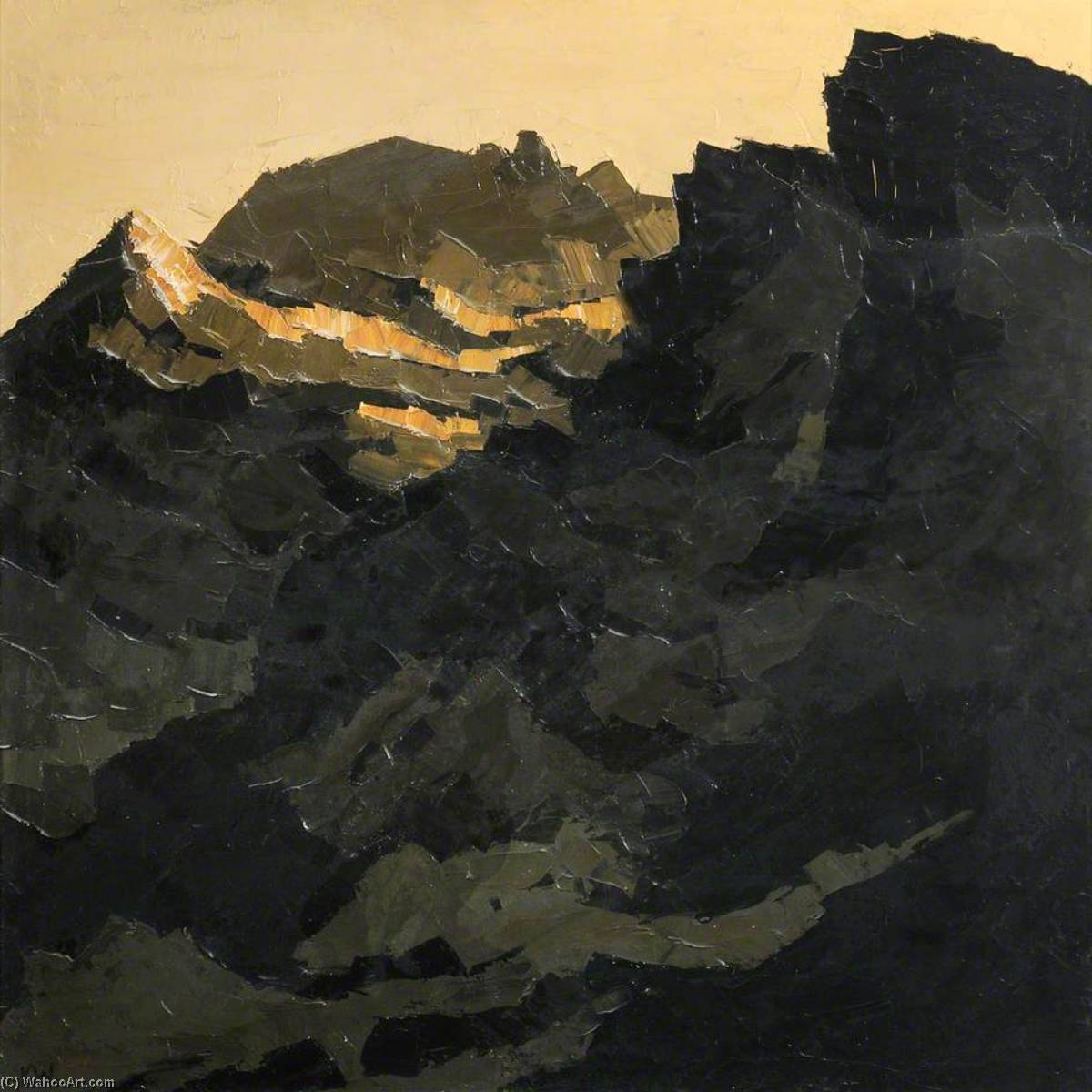 Wikioo.org - The Encyclopedia of Fine Arts - Painting, Artwork by John Kyffin Williams - Crib Goch