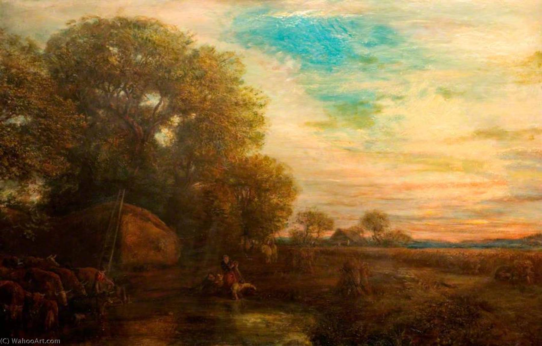 Wikioo.org - The Encyclopedia of Fine Arts - Painting, Artwork by Henry Mark Anthony - Autumn Evening