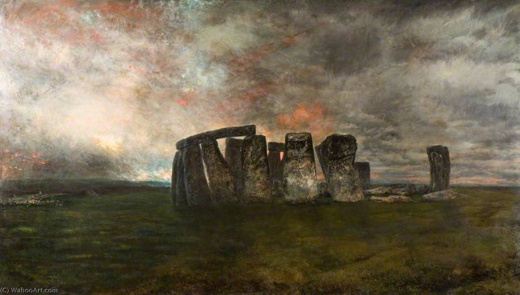 Wikioo.org - The Encyclopedia of Fine Arts - Painting, Artwork by Henry Mark Anthony - Stonehenge