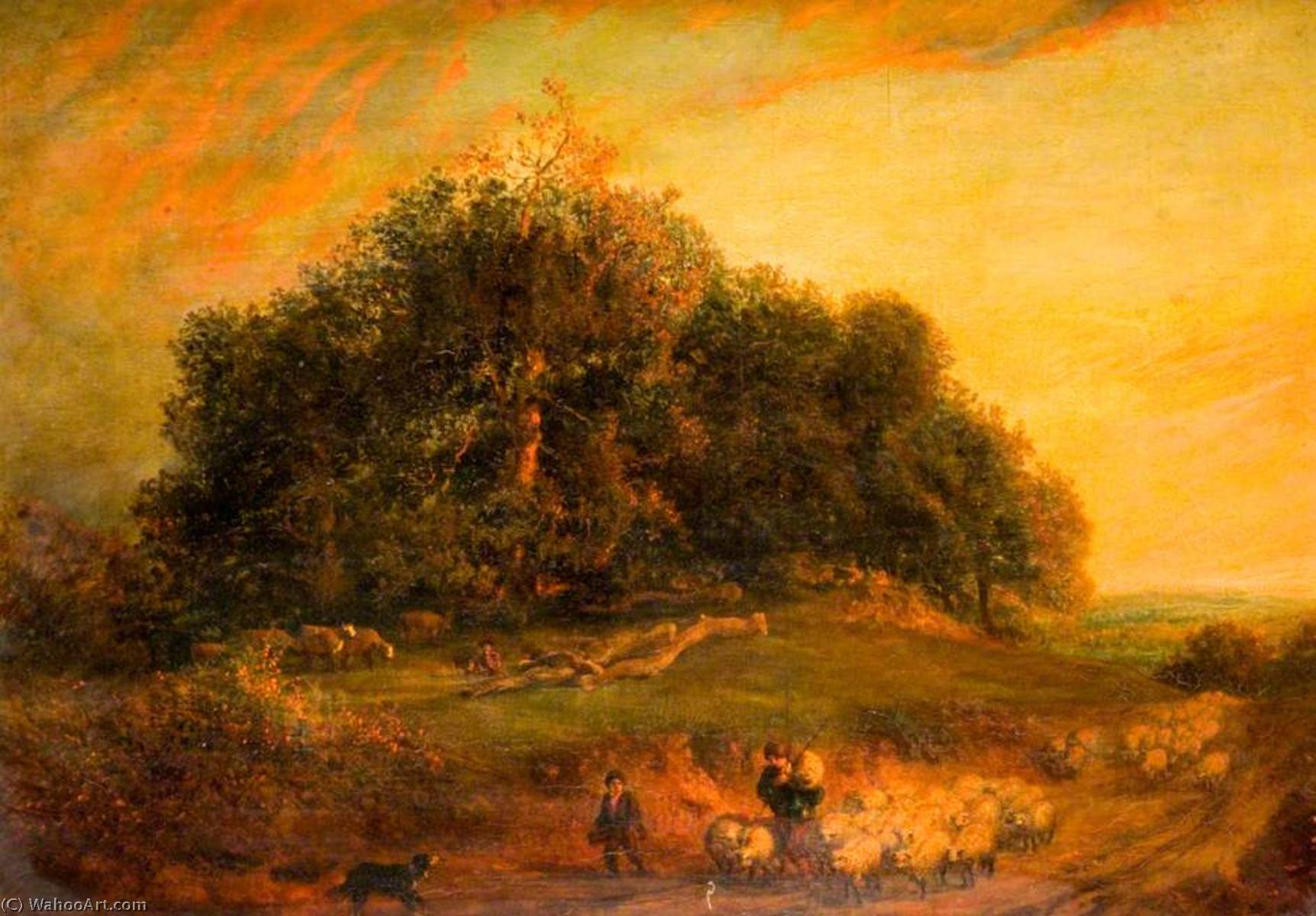 Wikioo.org - The Encyclopedia of Fine Arts - Painting, Artwork by Henry Mark Anthony - Sunset