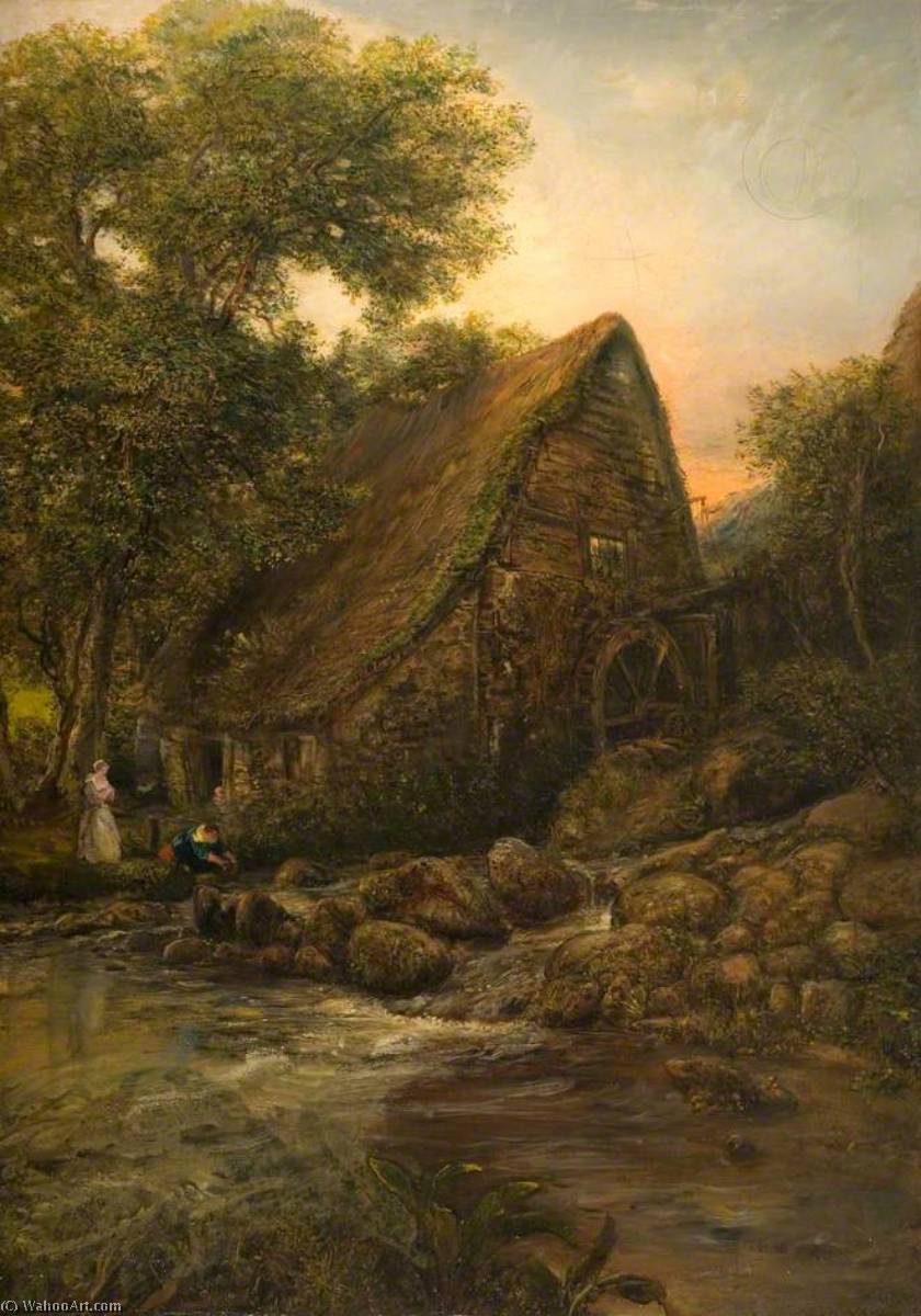 Wikioo.org - The Encyclopedia of Fine Arts - Painting, Artwork by Henry Mark Anthony - The Old Mill Wheel