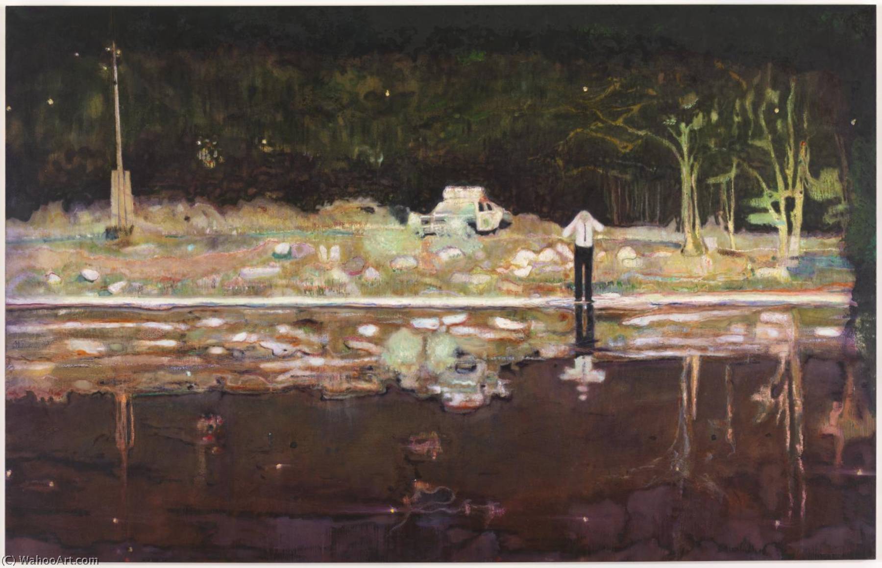 WikiOO.org - Encyclopedia of Fine Arts - Lukisan, Artwork Peter Doig - Echo Lake