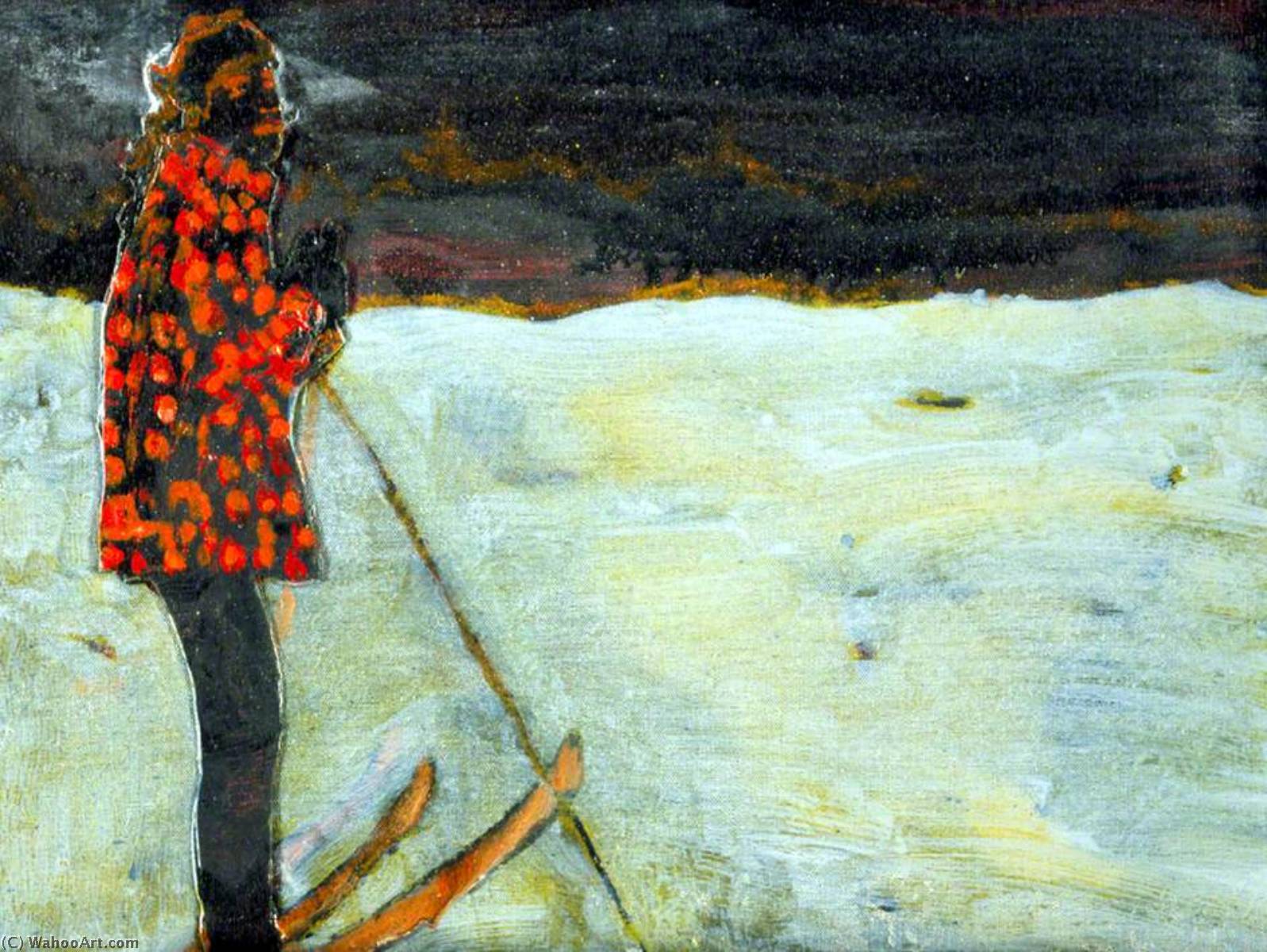 WikiOO.org - Encyclopedia of Fine Arts - Malba, Artwork Peter Doig - Girl on Skis