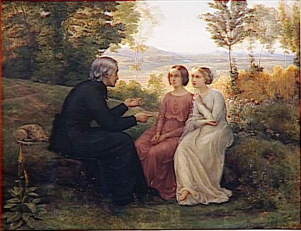 Wikioo.org - The Encyclopedia of Fine Arts - Painting, Artwork by Anne François Louis Janmot - LE GRAIN DE BLE