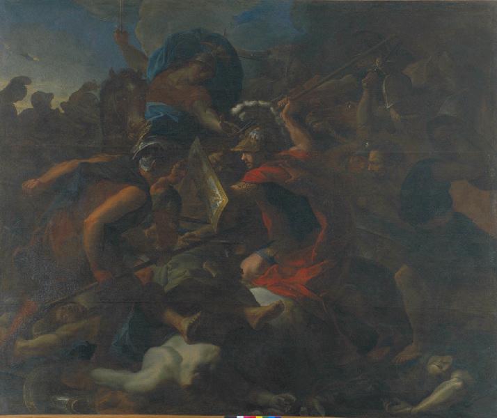 WikiOO.org - Enciclopedia of Fine Arts - Pictura, lucrări de artă Antoine Rivalz - Bataille remportée par les Tectosages sur le Roi Antiochus
