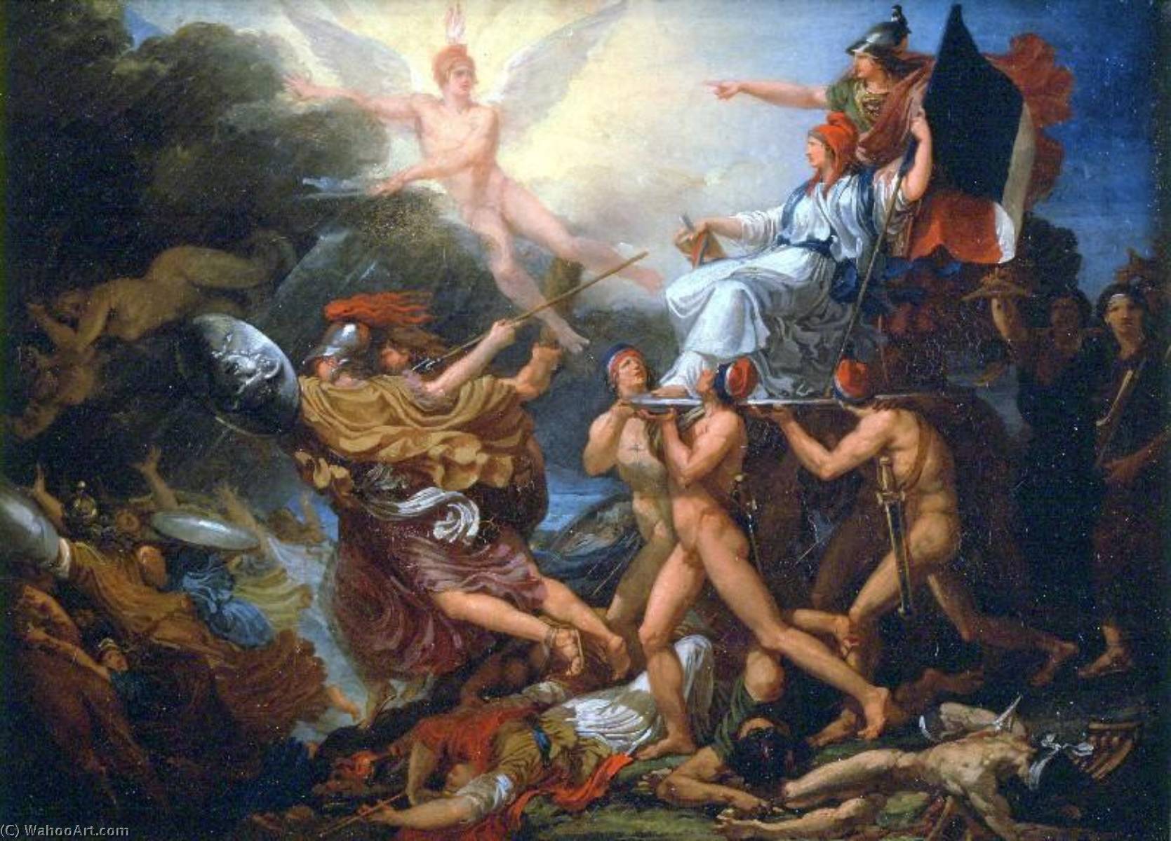 Wikioo.org - The Encyclopedia of Fine Arts - Painting, Artwork by Jacques Reattu - Le triomphe de la Liberté