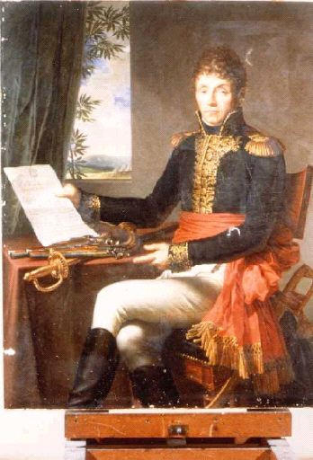 WikiOO.org - Encyclopedia of Fine Arts - Maleri, Artwork Charles Meynier - Portrait du Général Lemoine