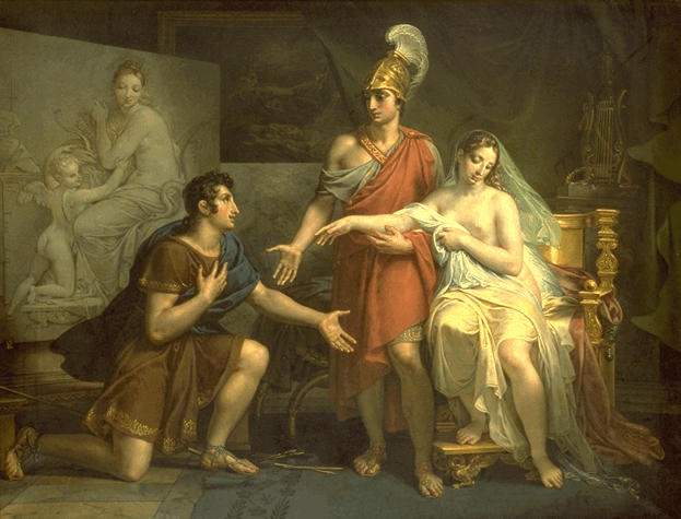 Wikioo.org - The Encyclopedia of Fine Arts - Painting, Artwork by Charles Meynier - Alexandre le Grand cédant Campaspe à Apelle