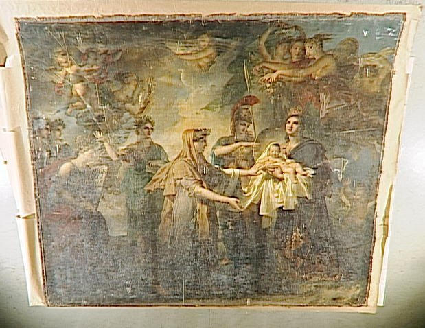 Wikioo.org – L'Encyclopédie des Beaux Arts - Peinture, Oeuvre de Charles Meynier - La birth de louis xiv , sujet allégorique