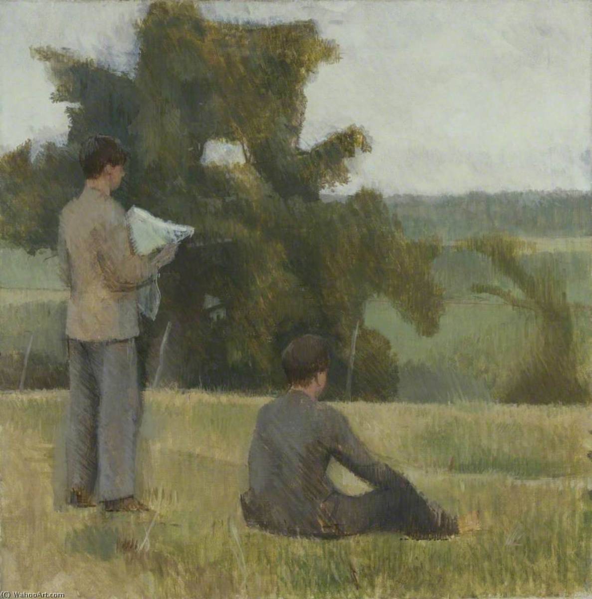 Wikioo.org - The Encyclopedia of Fine Arts - Painting, Artwork by William Menzies Coldstream - On the Map