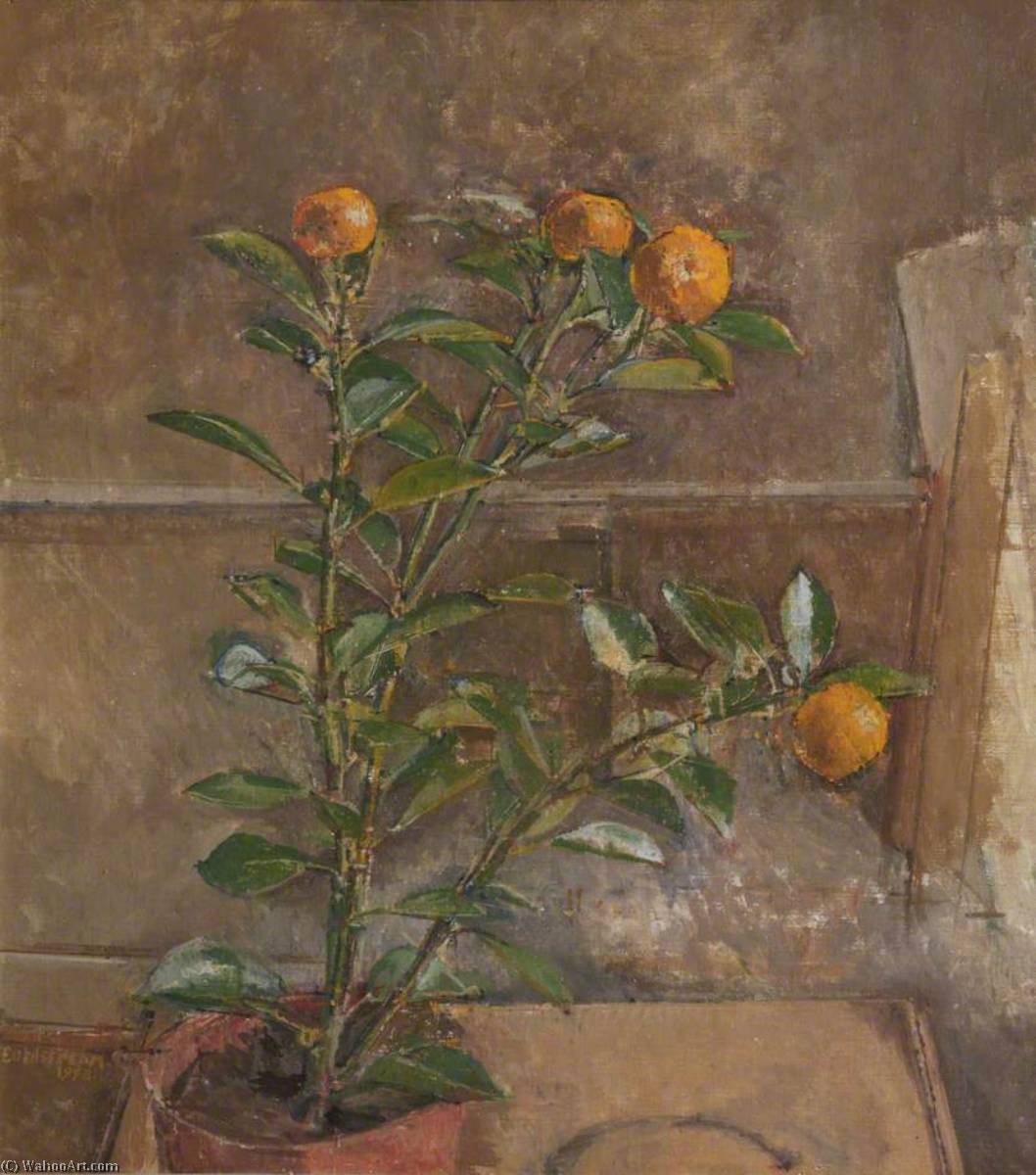 Wikioo.org – La Enciclopedia de las Bellas Artes - Pintura, Obras de arte de William Menzies Coldstream - árbol anaranjado