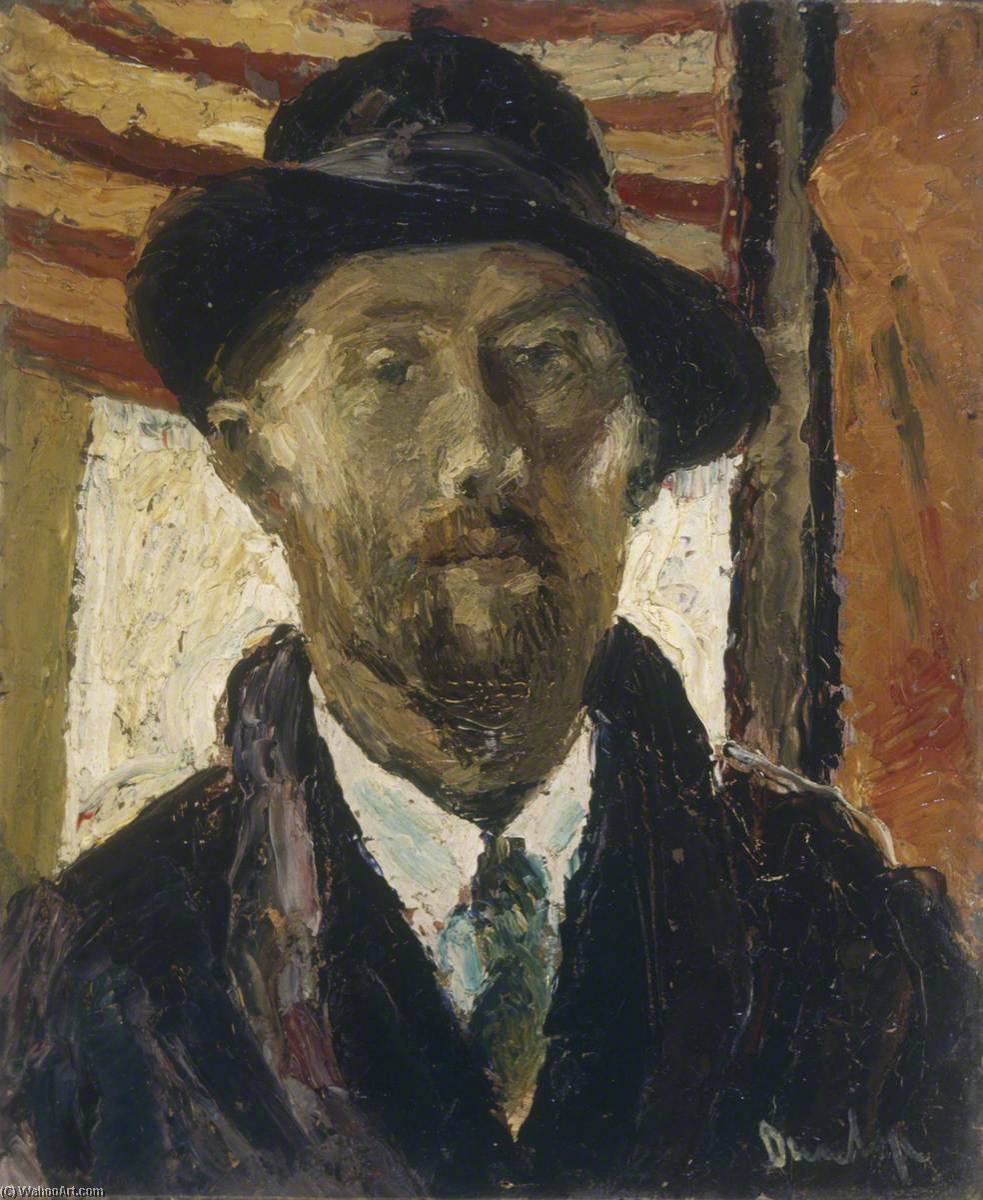 Wikioo.org - The Encyclopedia of Fine Arts - Painting, Artwork by Ronald Ossory Dunlop - Portrait of a Man, Bust Length