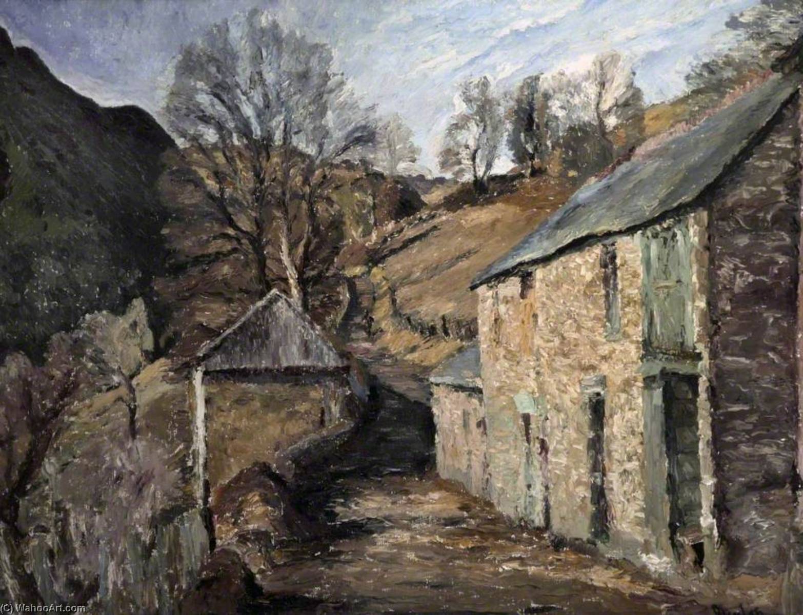 Wikioo.org - The Encyclopedia of Fine Arts - Painting, Artwork by Ronald Ossory Dunlop - Winter Sunshine, Wales