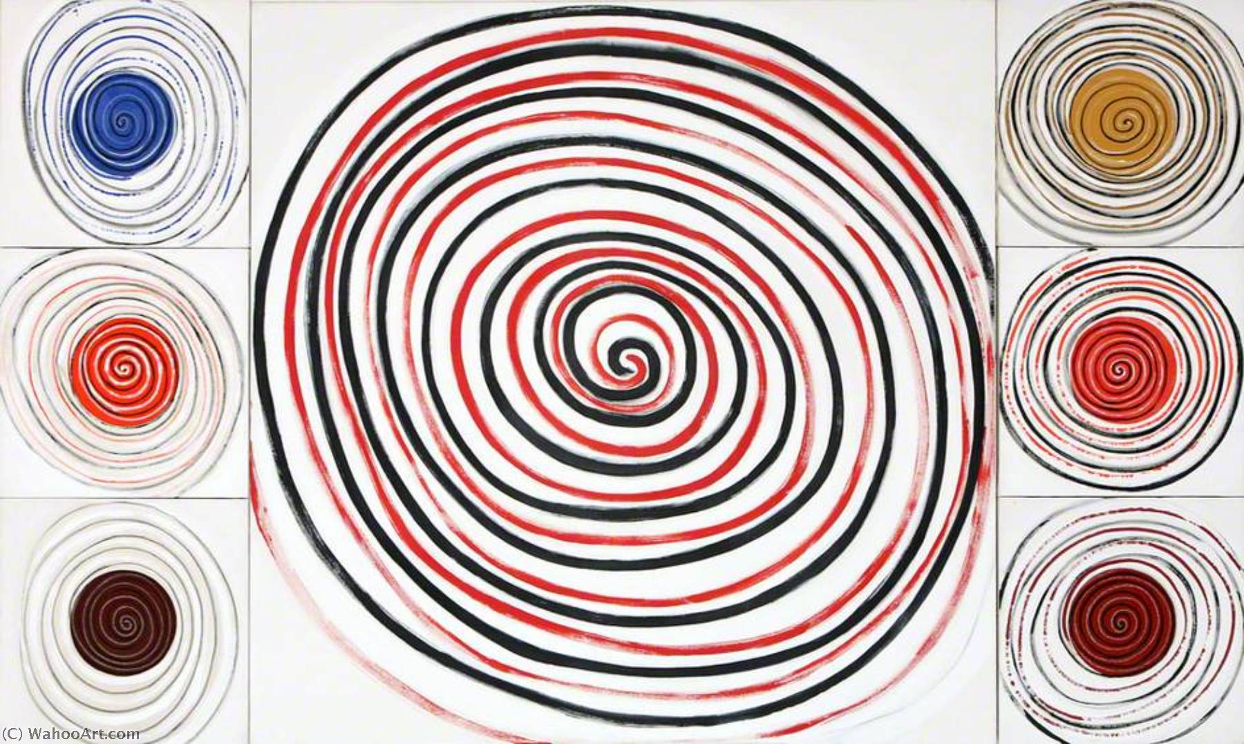 Wikioo.org - The Encyclopedia of Fine Arts - Painting, Artwork by Terry Frost - Spirals