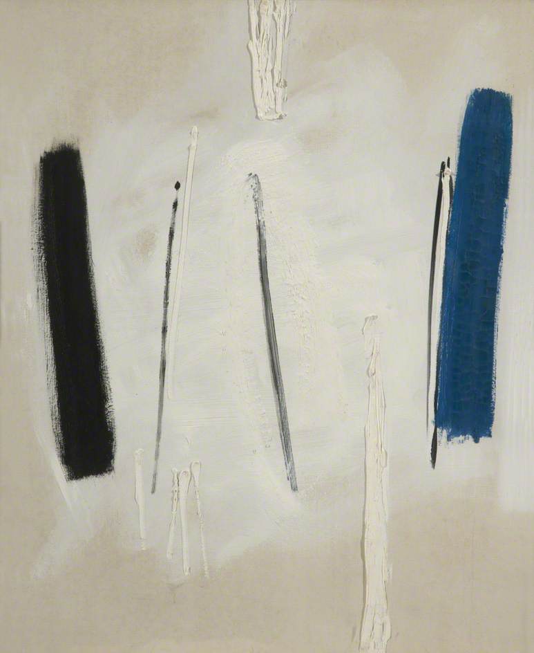 WikiOO.org - Encyclopedia of Fine Arts - Maalaus, taideteos Terry Frost - Black, White and Blue