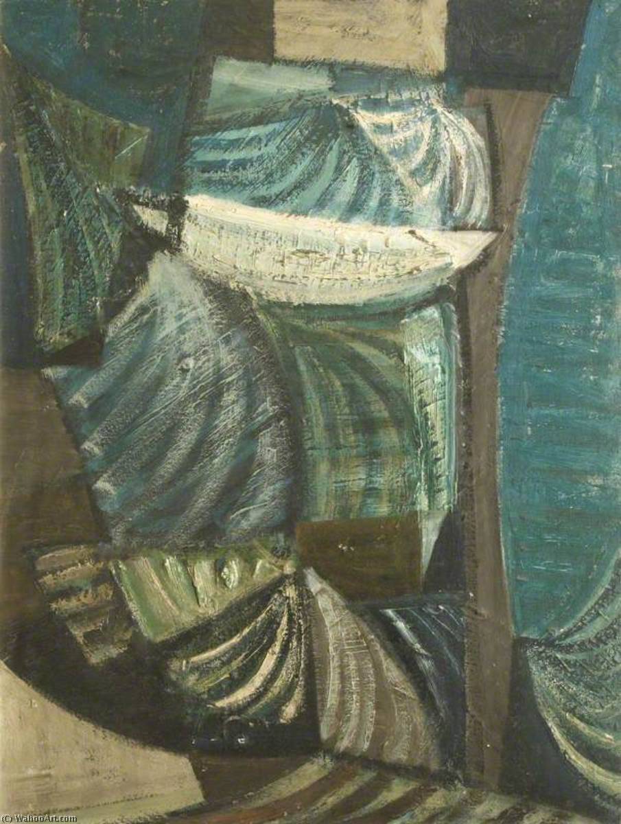 Wikioo.org – La Enciclopedia de las Bellas Artes - Pintura, Obras de arte de Terry Frost - verde y azul  movimiento