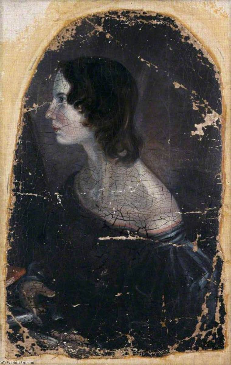 Wikioo.org - The Encyclopedia of Fine Arts - Painting, Artwork by Patrick Branwell Brontë - Emily Brontë