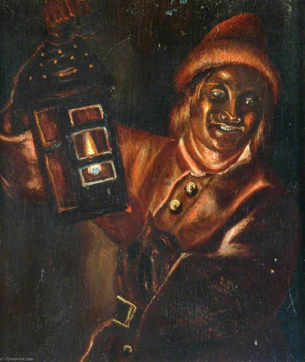 WikiOO.org - אנציקלופדיה לאמנויות יפות - ציור, יצירות אמנות Patrick Branwell Brontë - The Lincolnshire Link Boy
