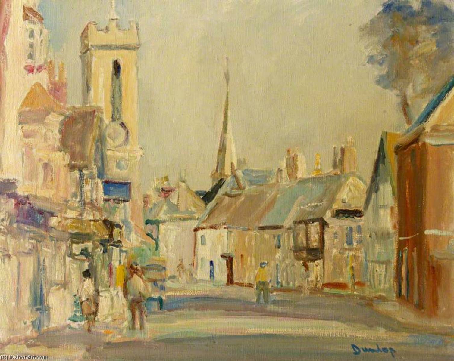 Wikioo.org - The Encyclopedia of Fine Arts - Painting, Artwork by Ronald Ossory Dunlop - Yarmouth High Street, Isle of Wight