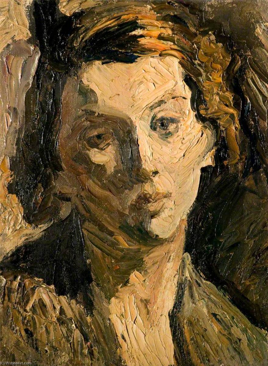 Wikioo.org - The Encyclopedia of Fine Arts - Painting, Artwork by Ronald Ossory Dunlop - Head of a Girl