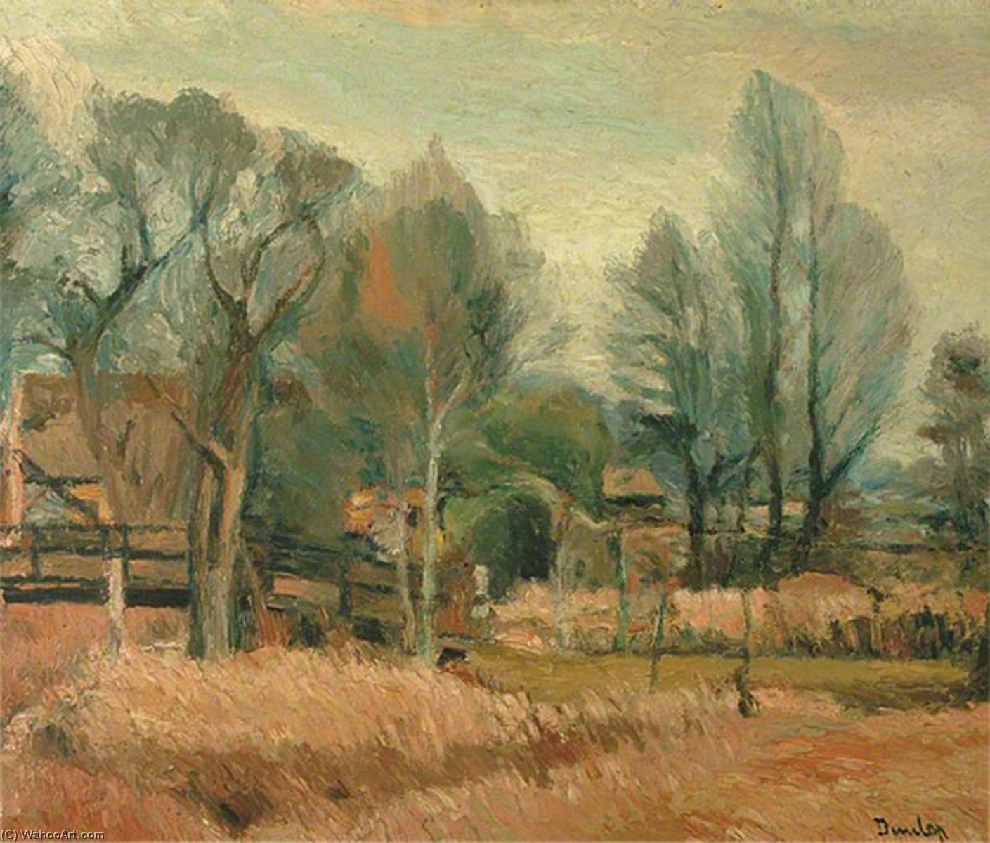 Wikioo.org - The Encyclopedia of Fine Arts - Painting, Artwork by Ronald Ossory Dunlop - September Landscape