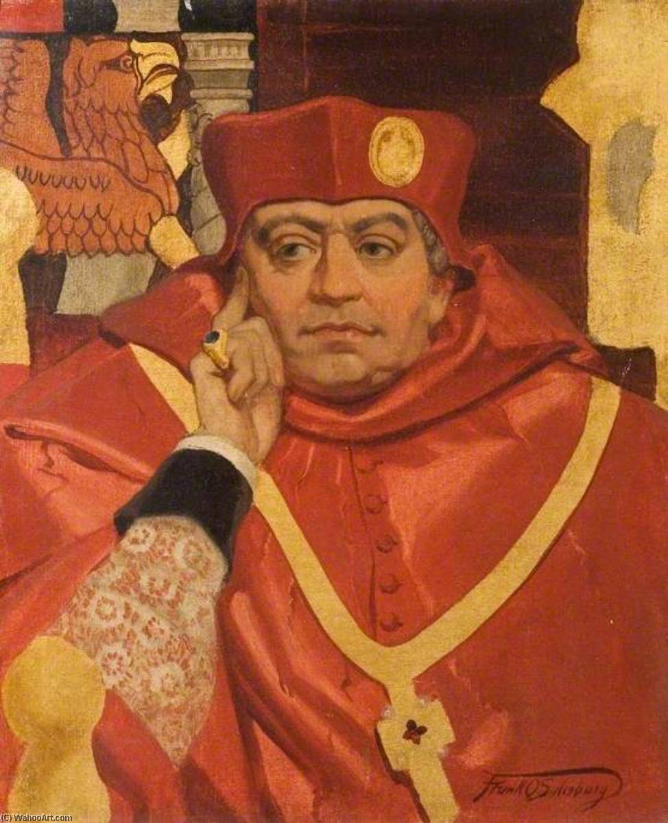 Wikioo.org - The Encyclopedia of Fine Arts - Painting, Artwork by Frank O Salisbury - Cardinal Wolsey (study for 'Henry VII and Katherine of Aragon before the Consistory Court')
