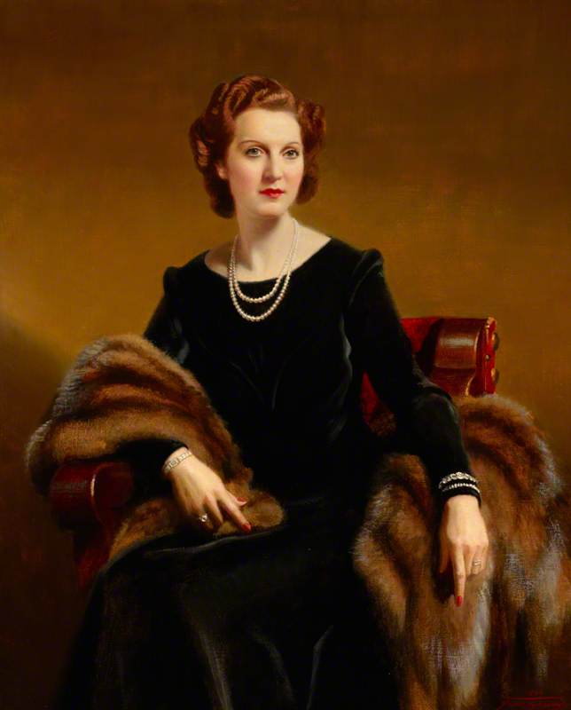 Wikioo.org - The Encyclopedia of Fine Arts - Painting, Artwork by Frank O Salisbury - Eva Mary 'Eve' Dickson (1907–1994), Lady Price