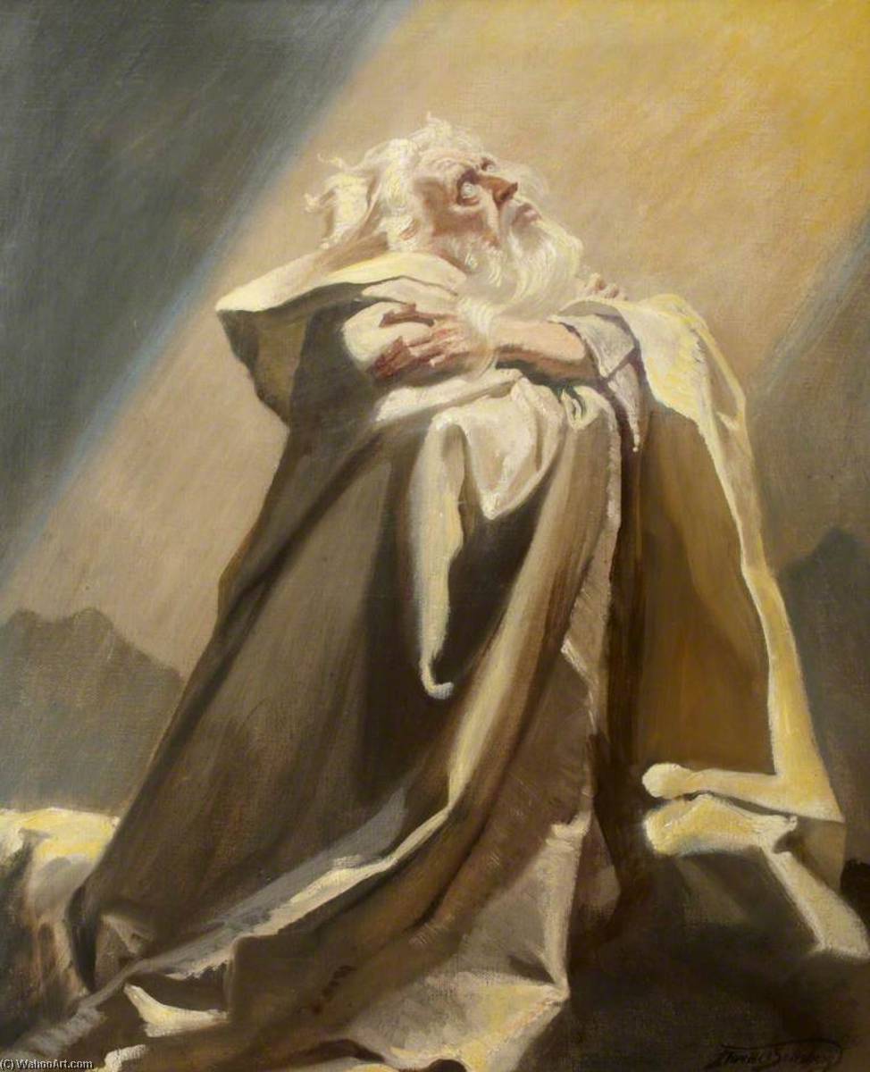 Wikioo.org - The Encyclopedia of Fine Arts - Painting, Artwork by Frank O Salisbury - Moses The Friend of God