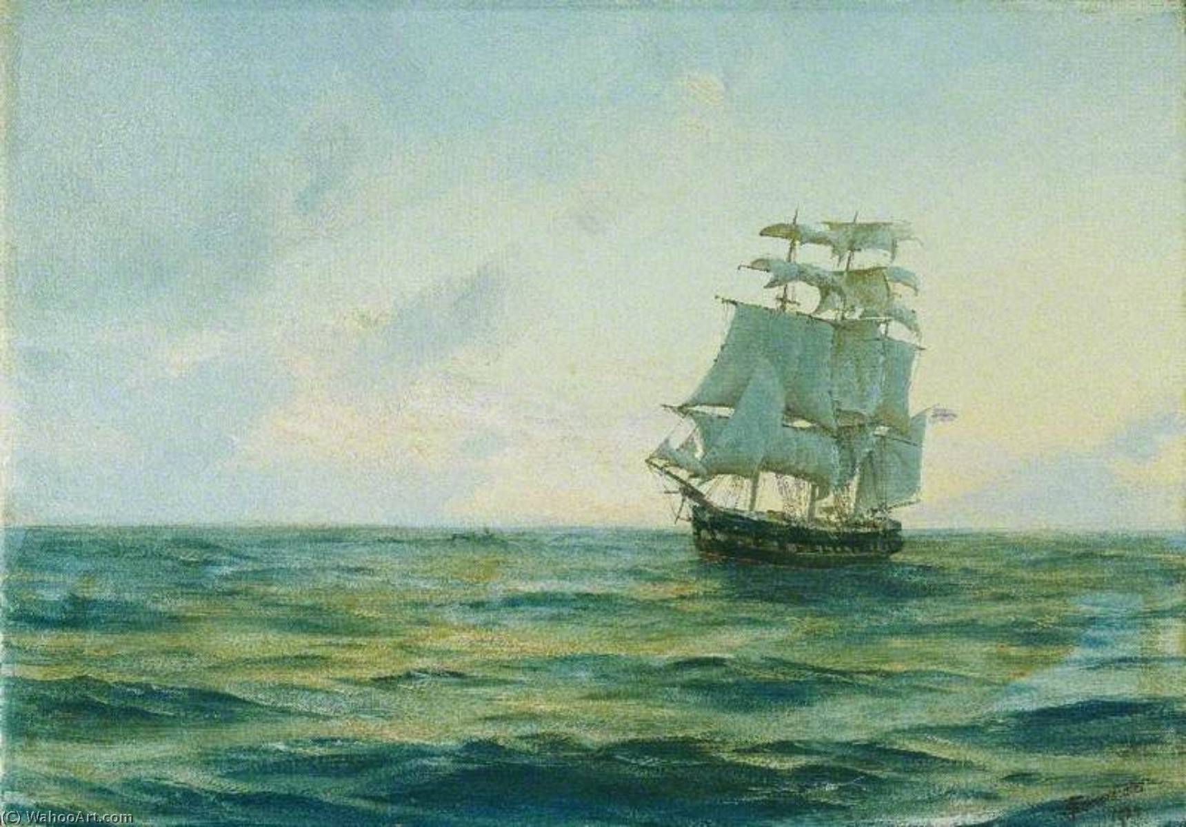 Wikioo.org - The Encyclopedia of Fine Arts - Painting, Artwork by Thomas Jacques Somerscales - HMS 'Clio'