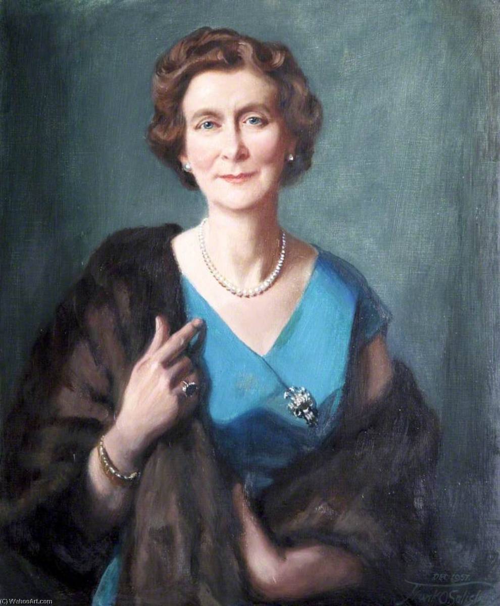 Wikioo.org - The Encyclopedia of Fine Arts - Painting, Artwork by Frank O Salisbury - Lady Gertrude E. Smith (Lady Ben), Member of Newton Abbot Rural District Council (1965–1975)