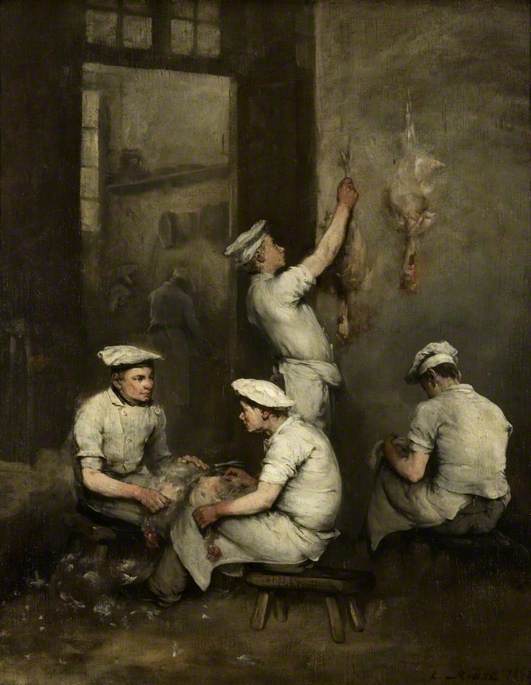 Wikioo.org - The Encyclopedia of Fine Arts - Painting, Artwork by Théodule Augustin Ribot - The Cooks