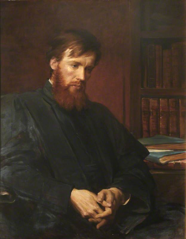 Wikioo.org - The Encyclopedia of Fine Arts - Painting, Artwork by Anna Lea Merritt - Right Reverend Talbot (after George Richmond)