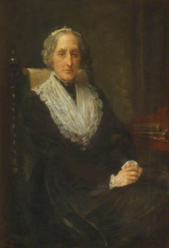 Wikioo.org - The Encyclopedia of Fine Arts - Painting, Artwork by Anna Lea Merritt - Mrs Arnold Toynbee, Treasurer of Lady Margaret Hall (1888–1920)