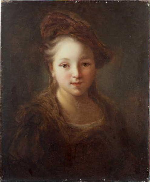 Wikioo.org – L'Encyclopédie des Beaux Arts - Peinture, Oeuvre de Alexis Grimou - Tête de jeune fille
