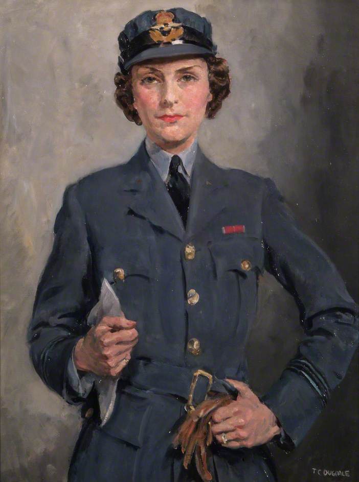 Wikioo.org - The Encyclopedia of Fine Arts - Painting, Artwork by Thomas Cantrell Dugdale - Flight Officer Felicity Hanbury (1913–2002)