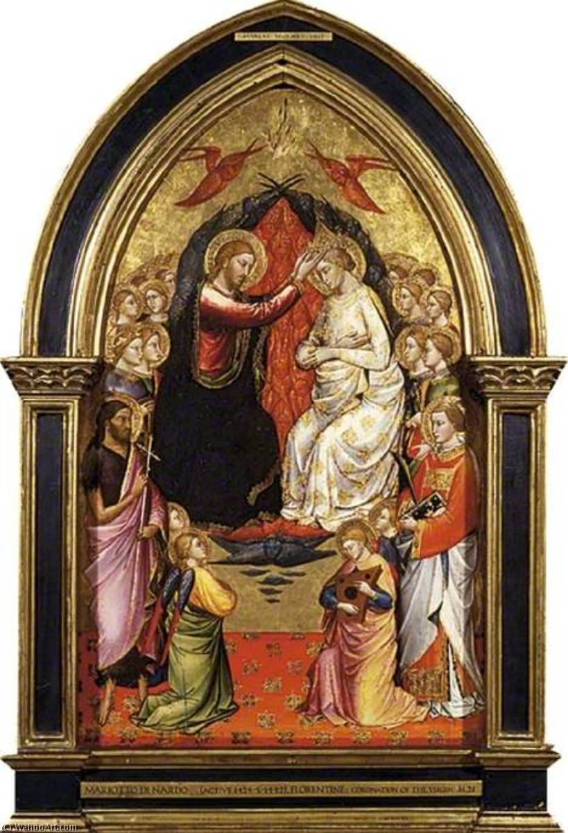 WikiOO.org - Encyclopedia of Fine Arts - Målning, konstverk Mariotto Di Nardo - The Coronation of the Virgin