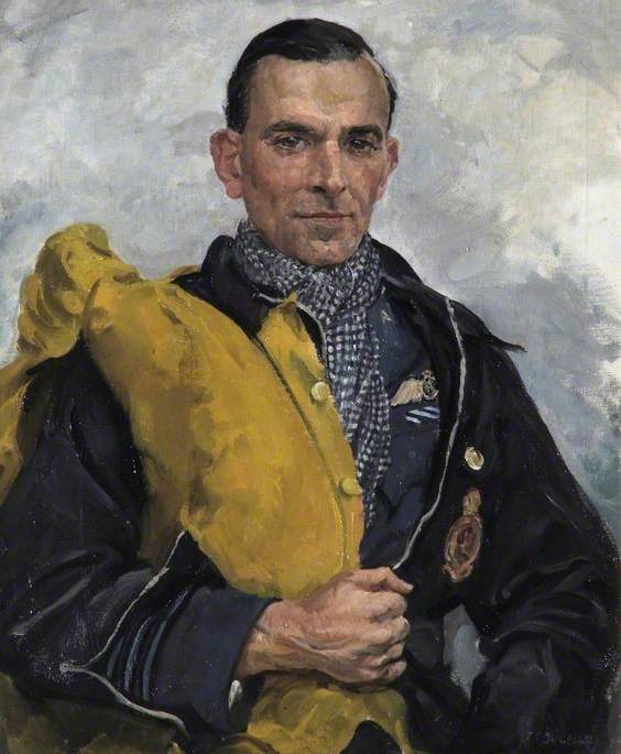 Wikioo.org - The Encyclopedia of Fine Arts - Painting, Artwork by Thomas Cantrell Dugdale - Wing Commander A. D. Farquhar, DFC