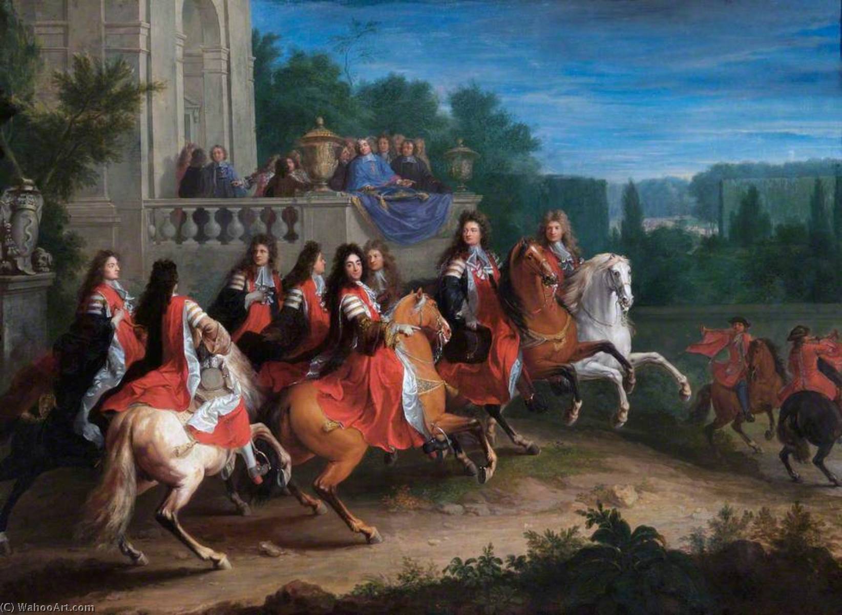 WikiOO.org - Encyclopedia of Fine Arts - Maleri, Artwork Adam Frans Van Der Meulen - The Colbert Family