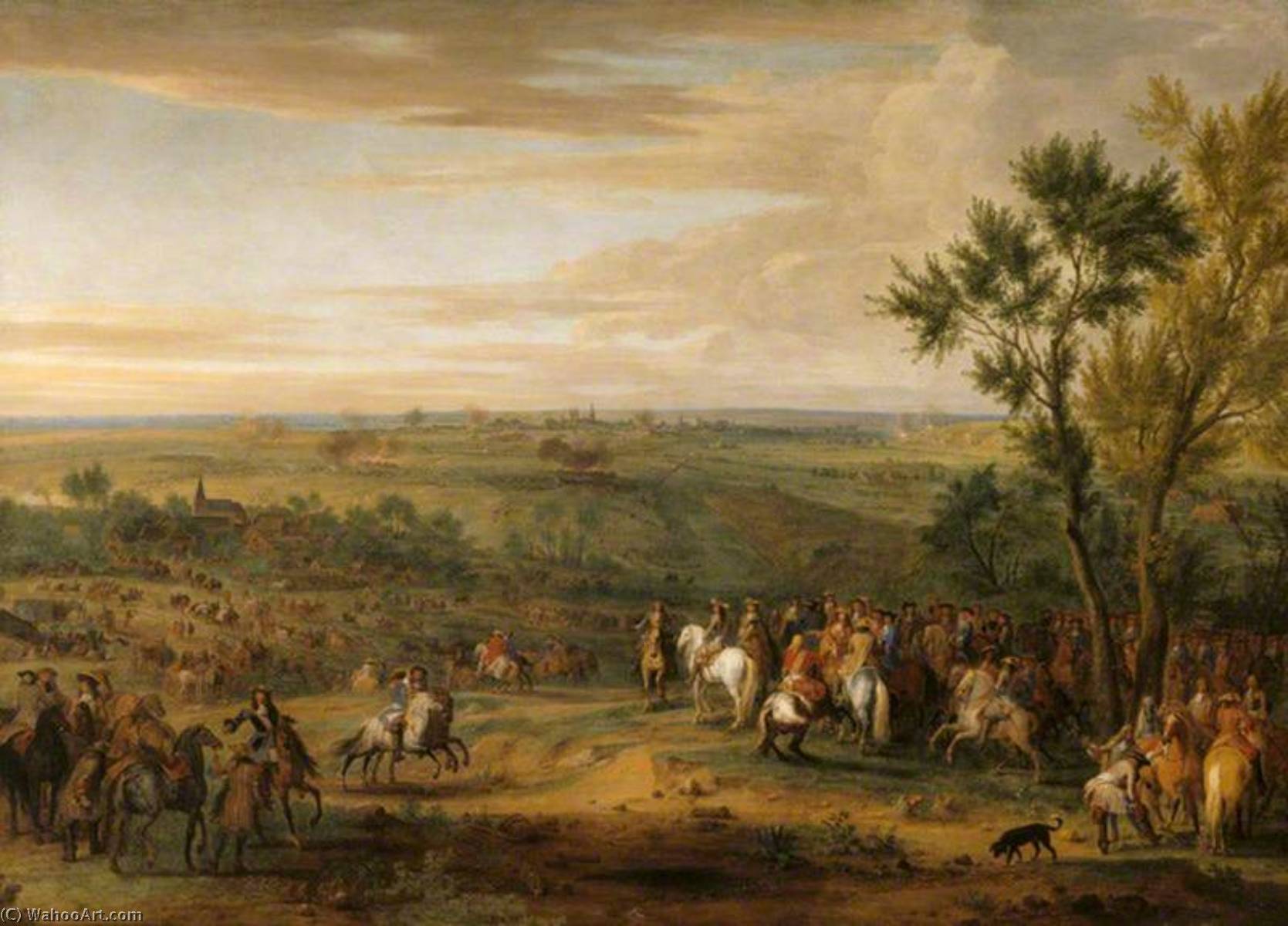 WikiOO.org – 美術百科全書 - 繪畫，作品 Adam Frans Van Der Meulen - 路易十四 1638–1715   国王  的  法国  在  马斯特里赫特