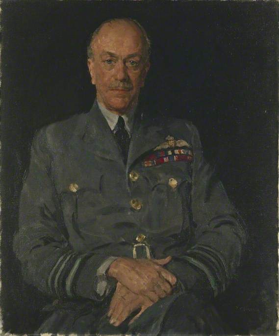 Wikioo.org - The Encyclopedia of Fine Arts - Painting, Artwork by Thomas Cantrell Dugdale - Air Marshal Sir Arthur Barratt, KCB, CMG, MC