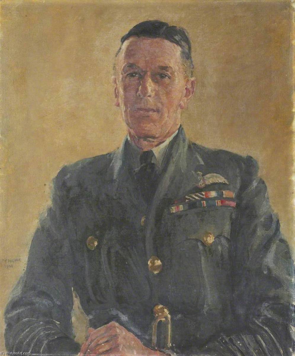 Wikioo.org - The Encyclopedia of Fine Arts - Painting, Artwork by Thomas Cantrell Dugdale - Group Captain C. A. Bouchier (1895–1979), OBE, DFC