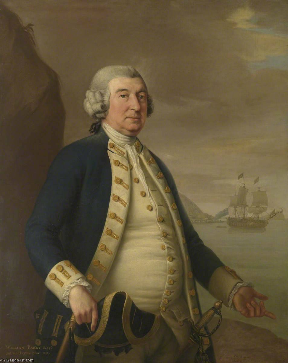 Wikioo.org - The Encyclopedia of Fine Arts - Painting, Artwork by John Francis Rigaud - Admiral William Parry (1705–1779)