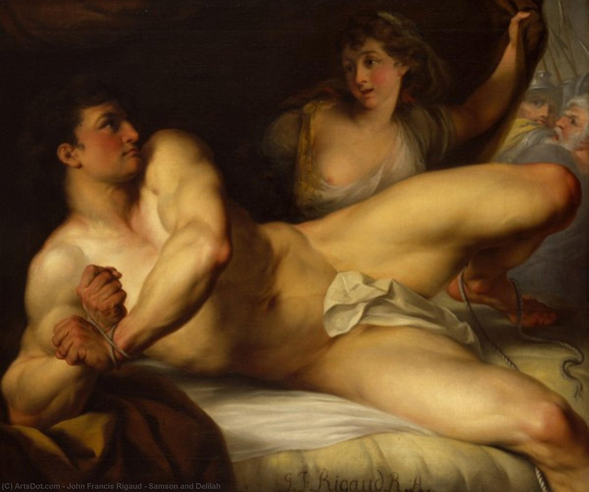 Wikioo.org - The Encyclopedia of Fine Arts - Painting, Artwork by John Francis Rigaud - Samson and Delilah