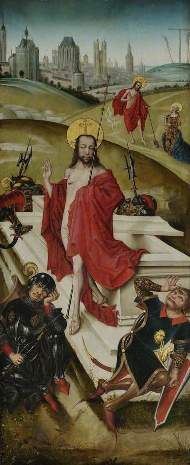 WikiOO.org - دایره المعارف هنرهای زیبا - نقاشی، آثار هنری Master Of The View Of Saint Gudule - Resurrection