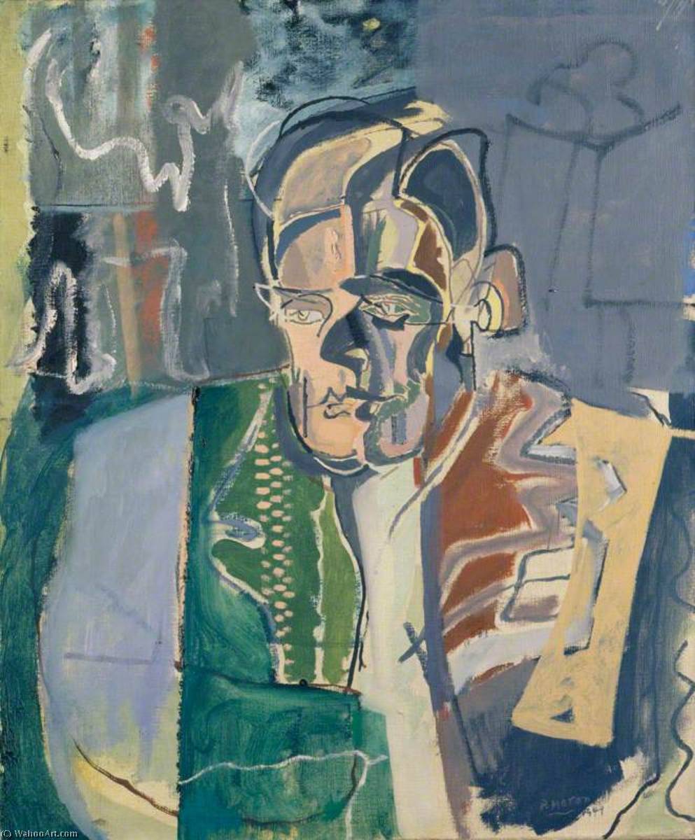 Wikioo.org - The Encyclopedia of Fine Arts - Painting, Artwork by Patrick Heron - T. S. Eliot