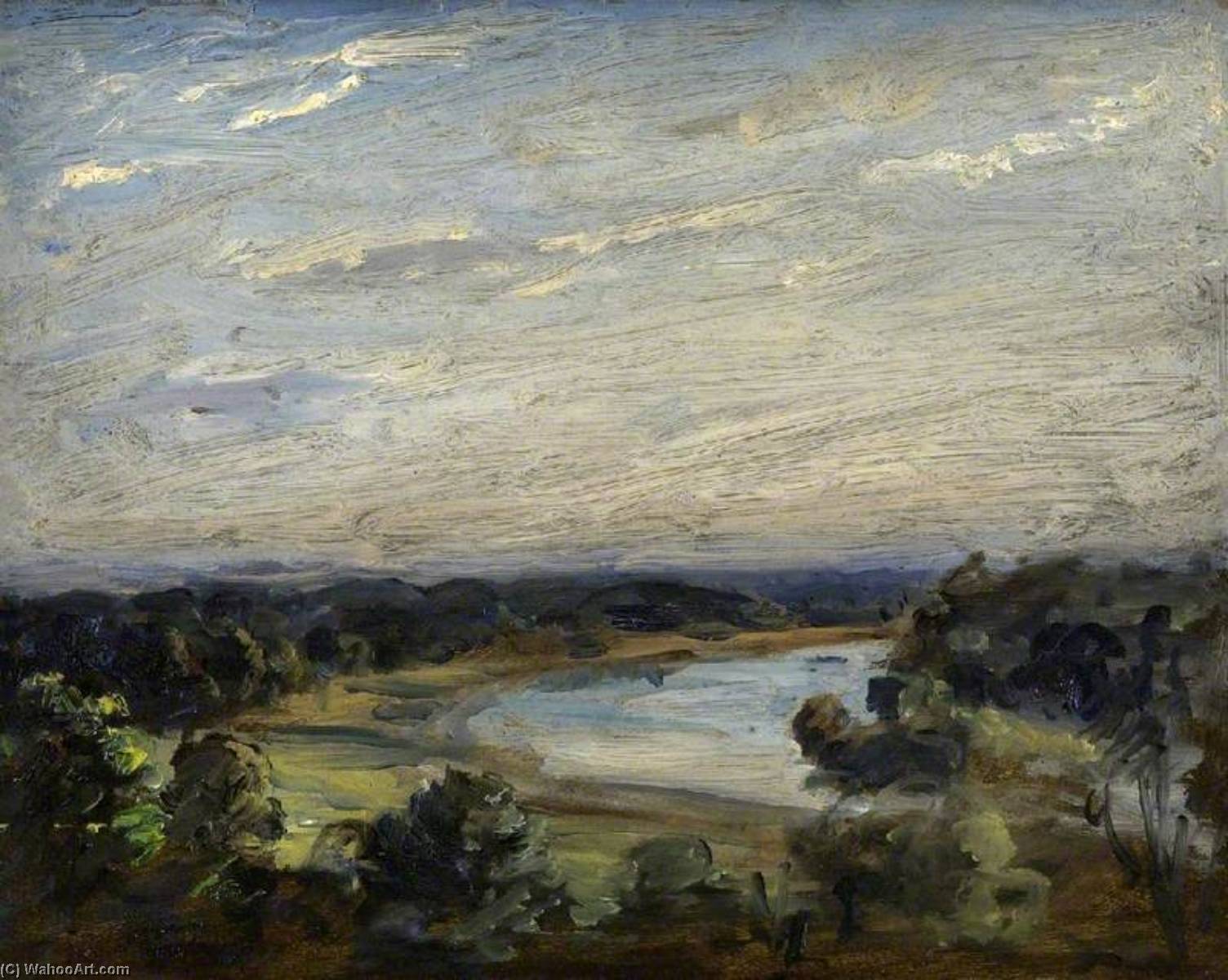 Wikioo.org - The Encyclopedia of Fine Arts - Painting, Artwork by Philip Wilson Steer - The Thames from Richmond Hill